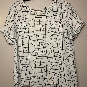 Geometric Black&White Tee M